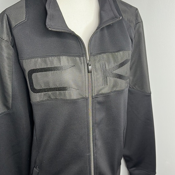 NWOT Calvin Klein black zip up size XL - Picture 2 of 11
